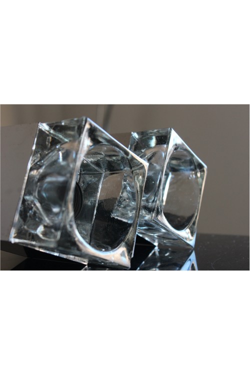 Coppia di applique Cubic di Gaetano...