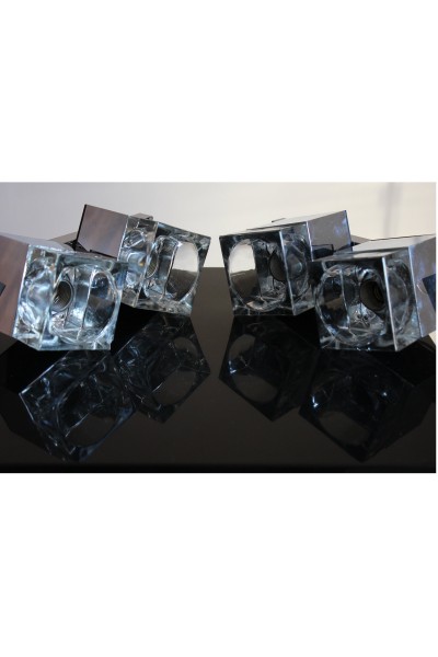 Coppia di applique Cubic di Gaetano Sciolari