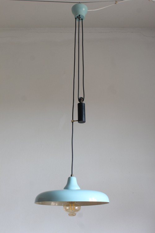 Suspension chandelier with ups and downs from the 1950s