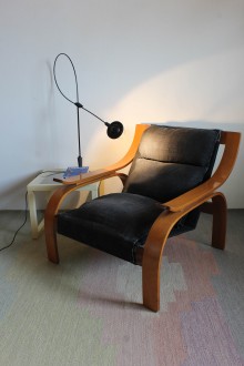 Poltrona design Marco Zanuso per Arflex modello Woodline 2