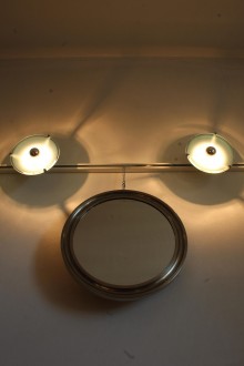 Specchio in ottone nichelato design Sergio Mazza per... 2