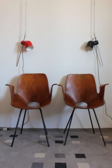 Pair of Medea armchairs by Vittorio Nobili for Fratelli...