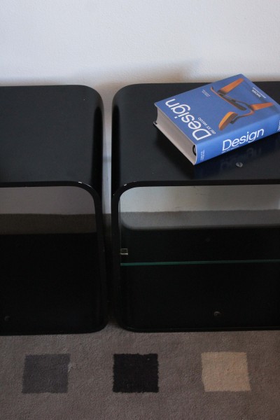 Coppia di moduli/comodini Fiarm design Carlo de Carli